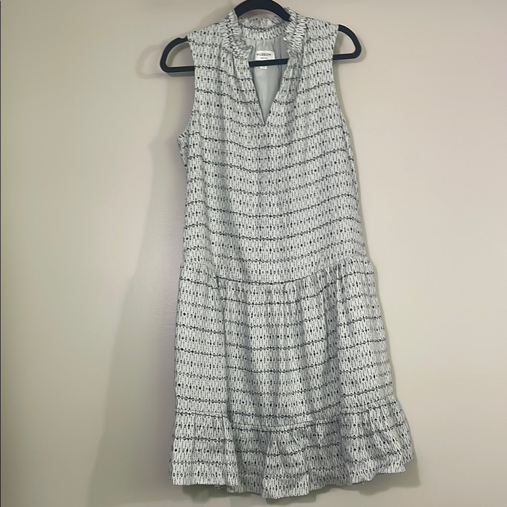 HUDSON NORTH sleeveless linen "picnic dress", sz M